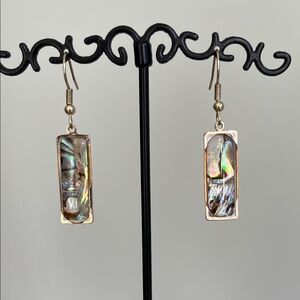 Elegant Abalone Shell Dangle Earrings